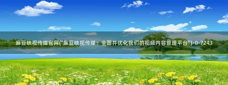 麻豆视频文章标题